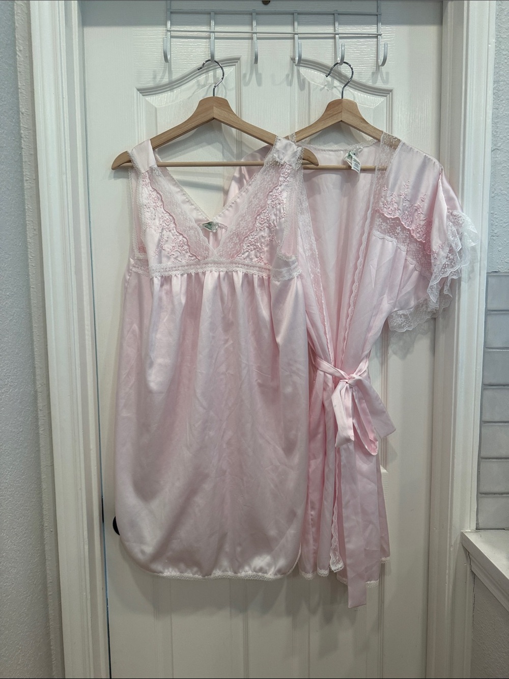 Juli of Slumberton satin sleepwear set vintage